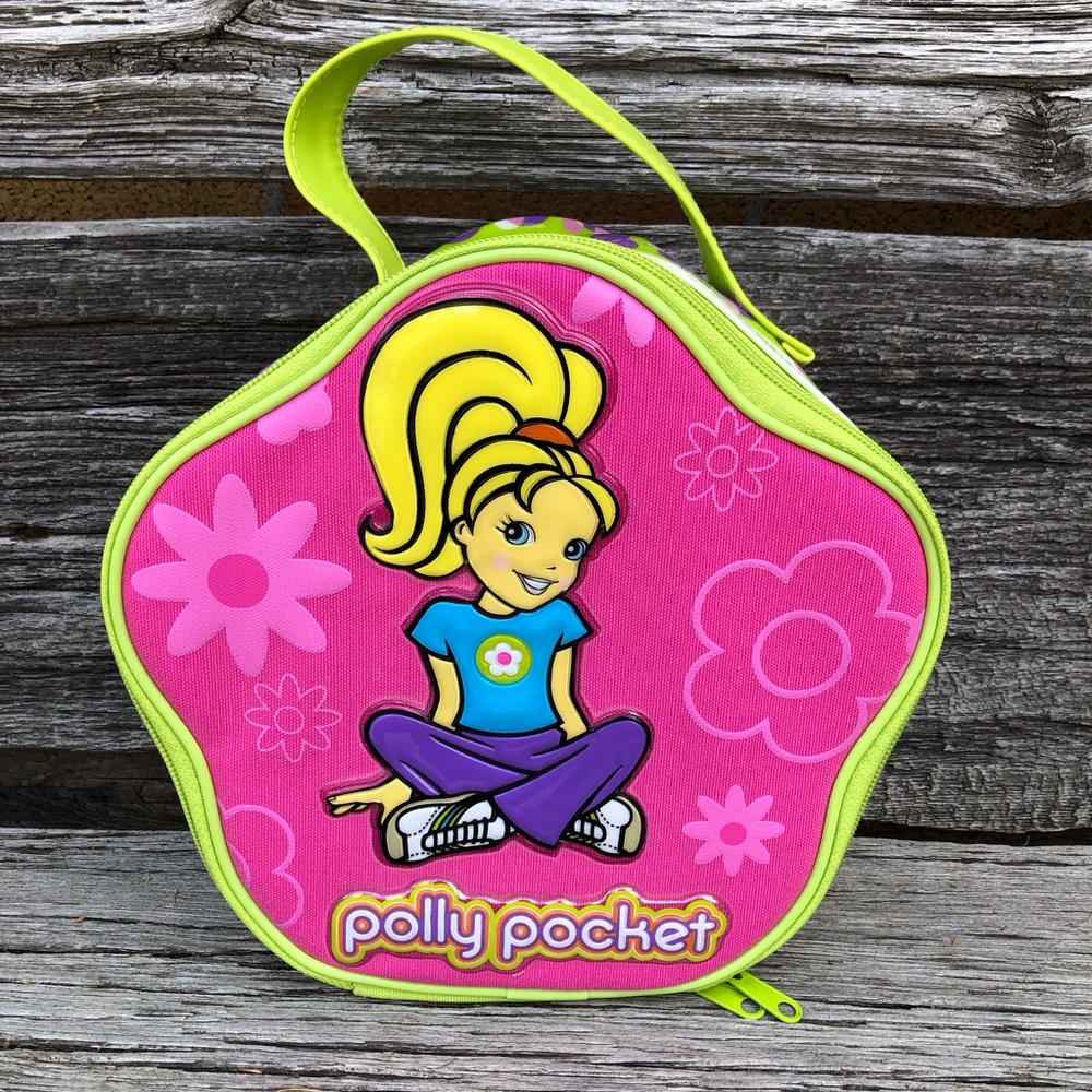 💛Y2K ©️2003 Polly Pocket doll carrier case Accessory toy bag🩷
